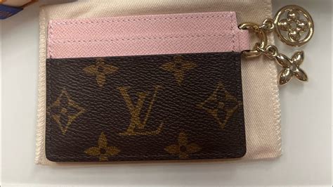 lv pink card holder|louis vuitton charm card holder.